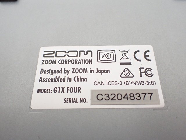 ZOOM ギター用マルチエフェクター G1X FOUR 元箱付き ズーム ▽ 6DDFC-3の画像5