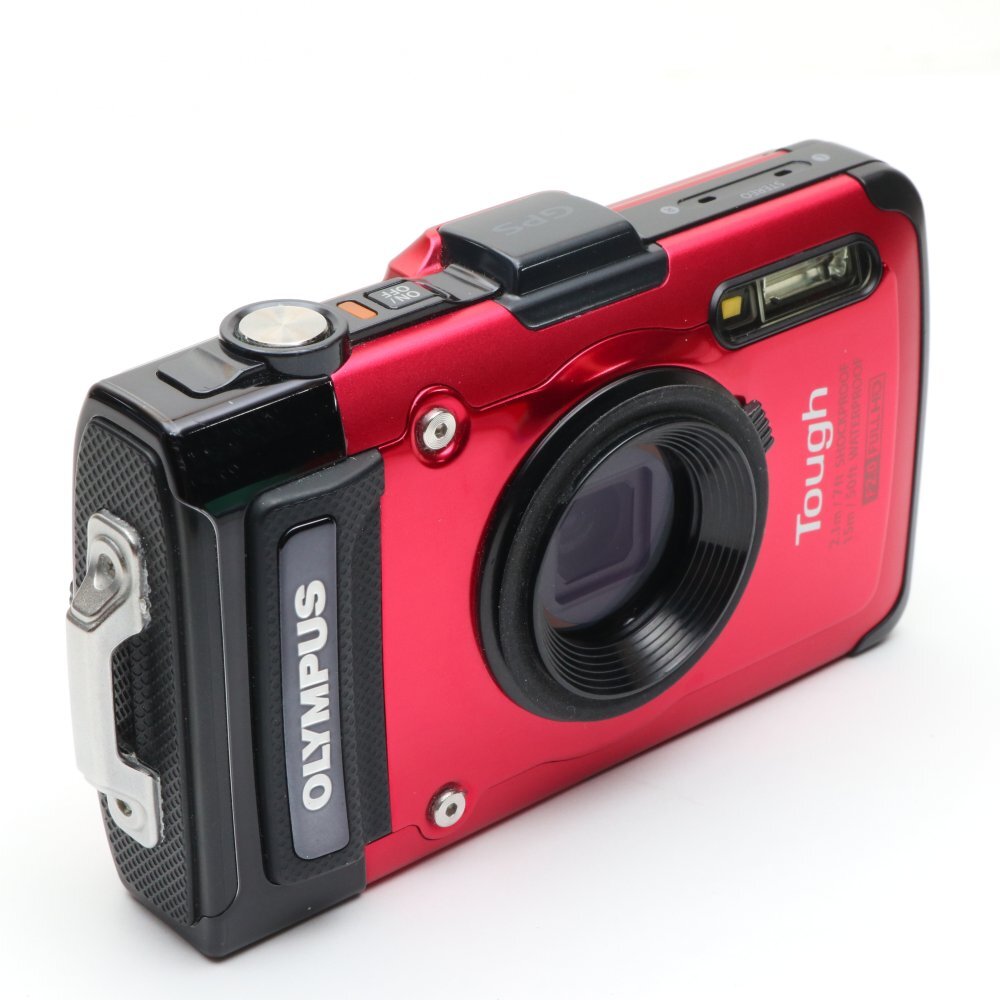 デジタルカメラ　OLYMPUS デジタルカメラ STYLUS TG-2 1200万画素CMOS 15m防水 100kgf耐荷重 レッド TG-2 RED