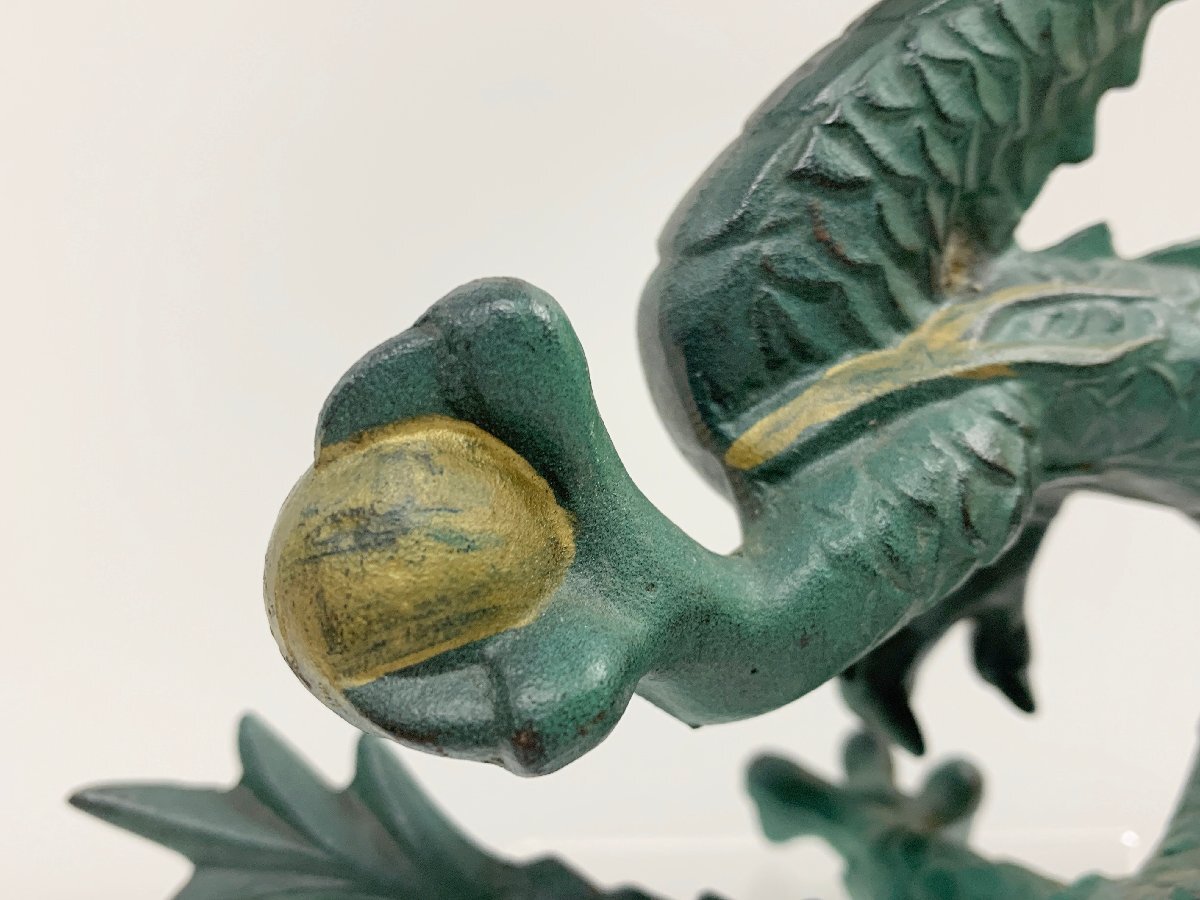 正義 青銅製 龍のオブジェ ドラゴン 神龍 辰年 干支 置物 縁起物 風水 インテリア 金属工芸品 金属製の画像3