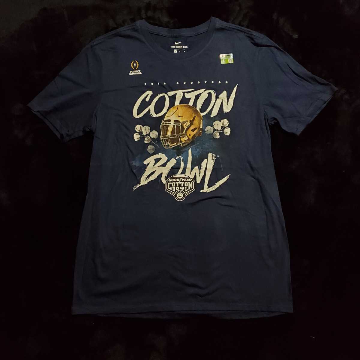 新品未使用 Nike アメリカンフットボール NCAA Cotton Bowl 大学 ナイキ Tシャツ 綿 Lの画像1