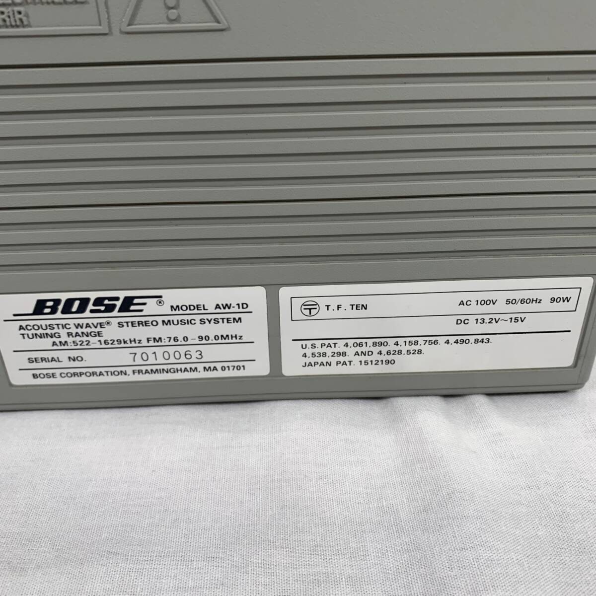 『中古品』BOSE ボーズ CDラジカセ AW-1Dの画像9