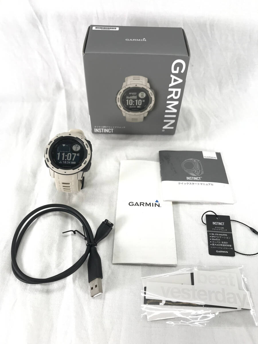 ＊中古品＊GARMIN スマートウォッチ INSTINCT タフネスGPS アウトドアウォッチ_画像1