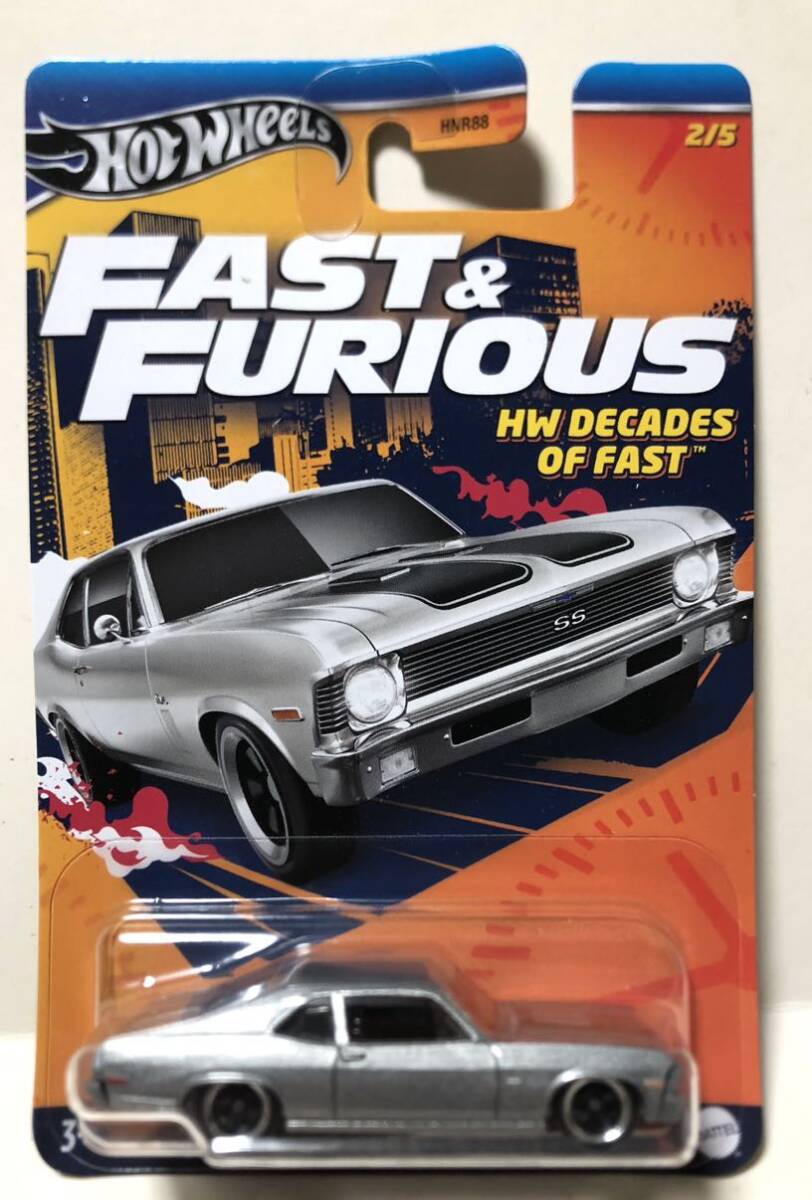 人気 1970 Chevrolet Nova SS Super Sport Chevy シボレー ノバ ノヴァ Fast & Furious ワイスピ F9 レティ 2024 HW Decades Of Fast_画像2