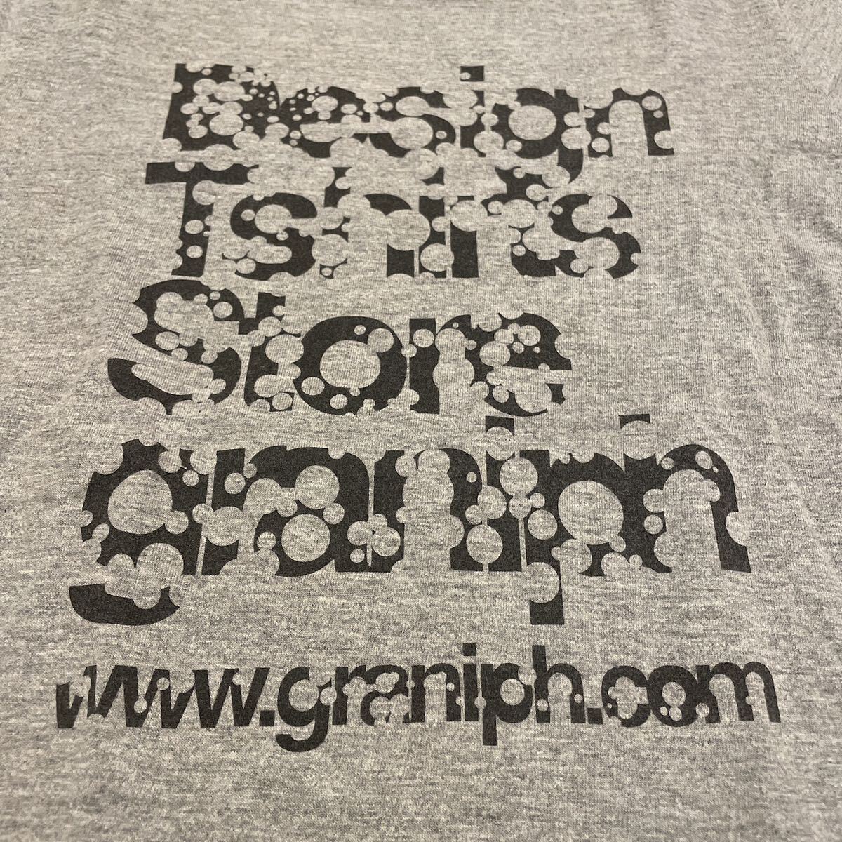 即決OKグラニフプリントTシャツメンズSサイズグレー DesignTshirtsStoregraniphの画像2