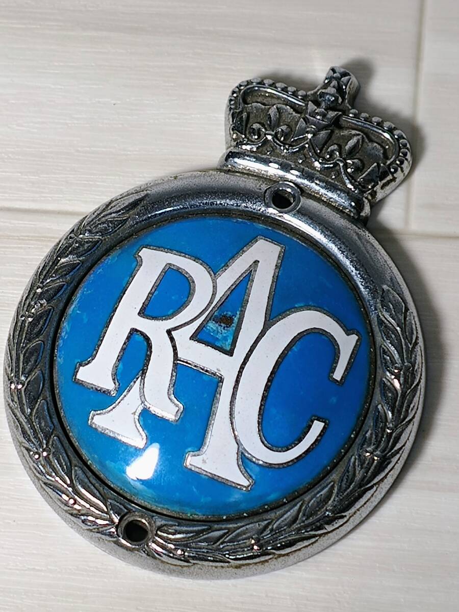 イギリス製　RAC カーバッジ　Royal Automobile Club 1950年代　エンブレム　アクセサリー　英国王室　コレクション　AA　ジャガー　ミニ