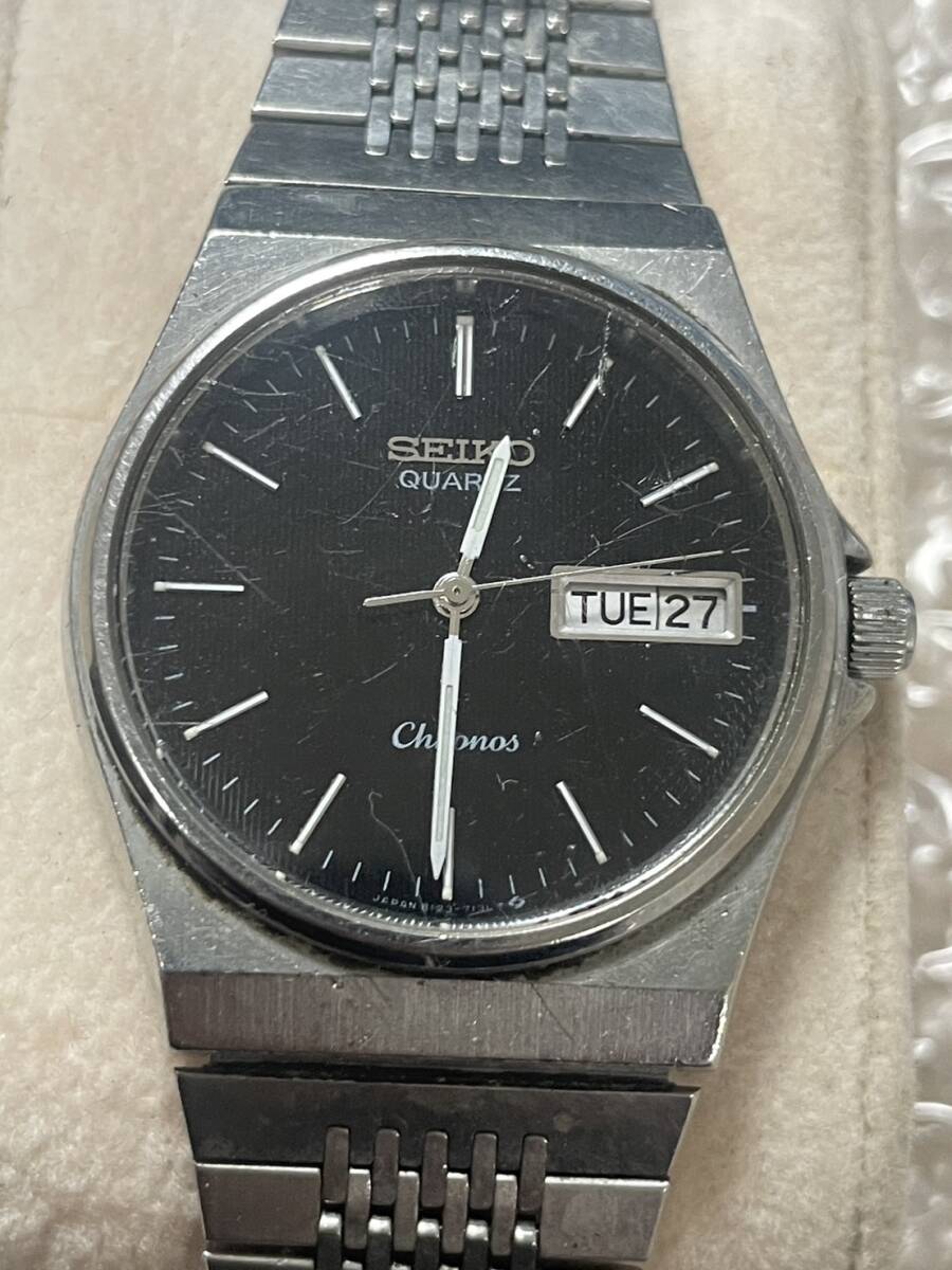 1円スタート SEIKO Chronos/セイコー クロノス 8123-7090 メンズ腕時計 動作未確認 ジャンク品の画像1