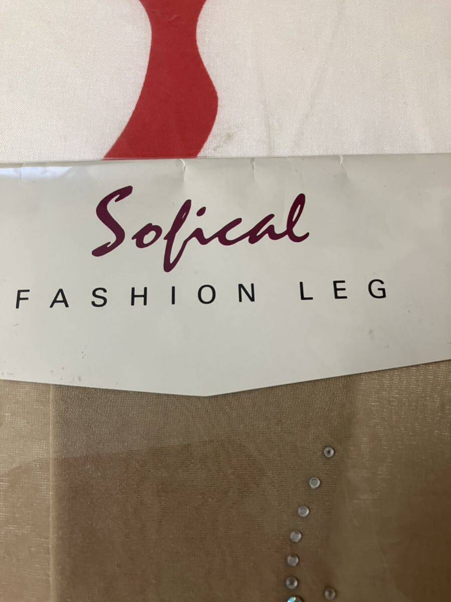 POLA Sofical fashion leg left side one leg stf34 Milky Way II L honey natural bread ti stockings Pola sofika Lupin -stroke 