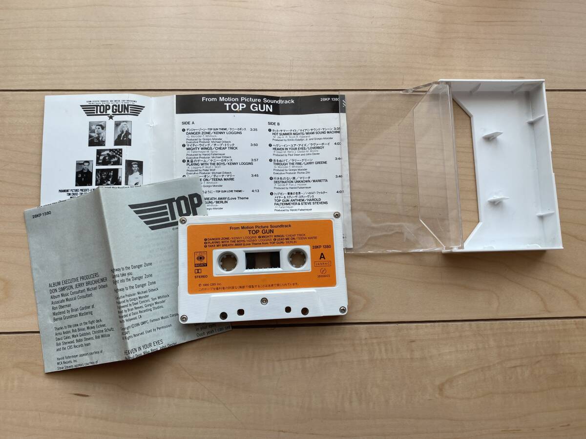 トップガン TOP GUN Soundtrack Cassette Tape  カセットテープ 中古の画像4