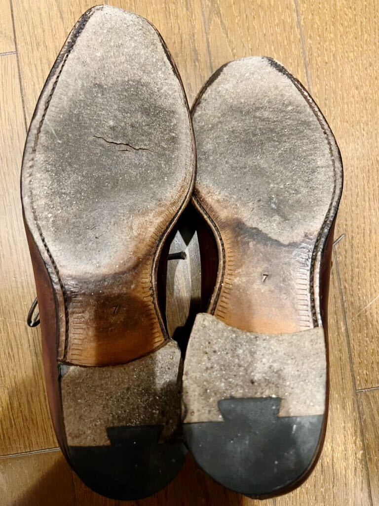 Oriental クォーターブローグ革靴 size7_画像5