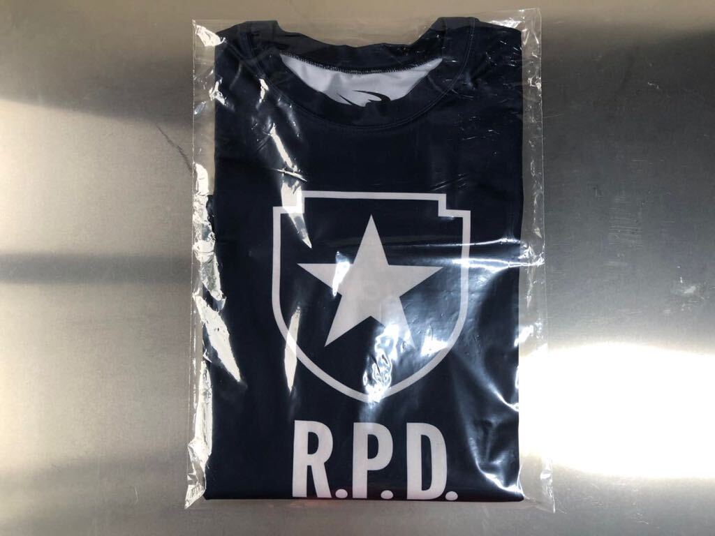 レアボディーメーカーロングスリーブTシャツバイオファザードラクーンR.P.D警察仕様古着ロンTジムウェアボディーメイクフィットネスウェア_画像3