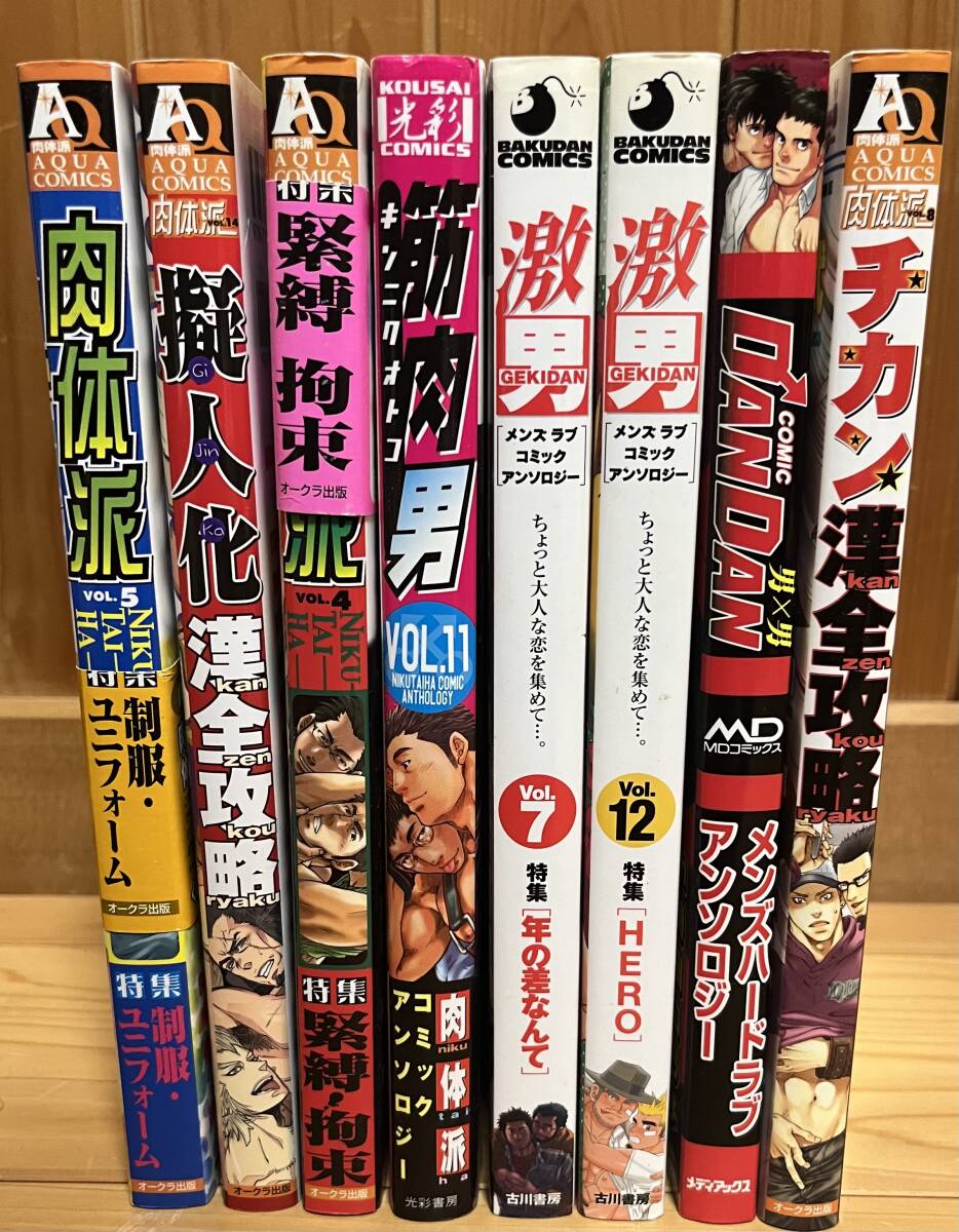 筋肉男 肉体派 激男 漫画 松武 松崎司 狩野りょうき 田亀源五郎 ひばきち ゲイ BL 本 アンソロジー まとめ売り 1円出品 の画像2