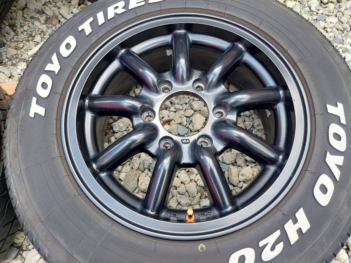 ファブレス ヴァローネ MC-9 6.5J 16インチ オフセット38 139.7 6H 215/65R16 TOYO H20 ホワイトレター ハイエース レジアスエースの画像2