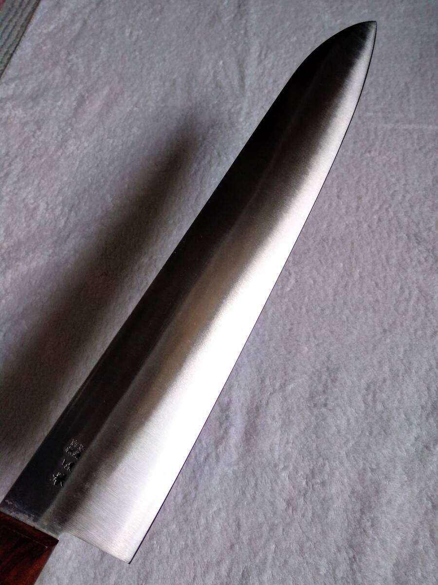 【プロ仕様】 牛刀 『堺譽』＜全鋼・刃渡り３６０mm・ツバなし＞の画像2