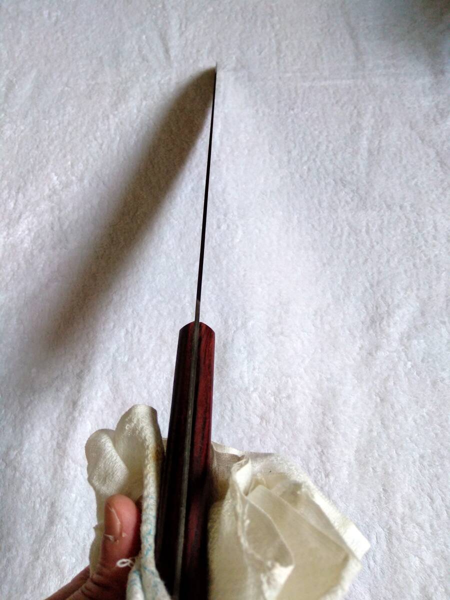 【プロ仕様】 牛刀 『堺譽』＜全鋼・刃渡り３６０mm・ツバなし＞の画像6