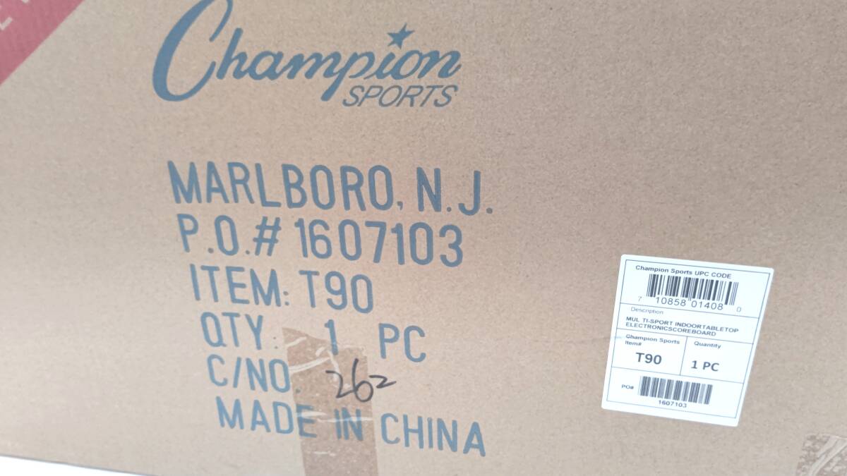 Champion Sports 電子スコアボード　T90　マルチスポーツ　高性能　審判　試合　得点板　点数　タイマー　チャンピオン_画像10