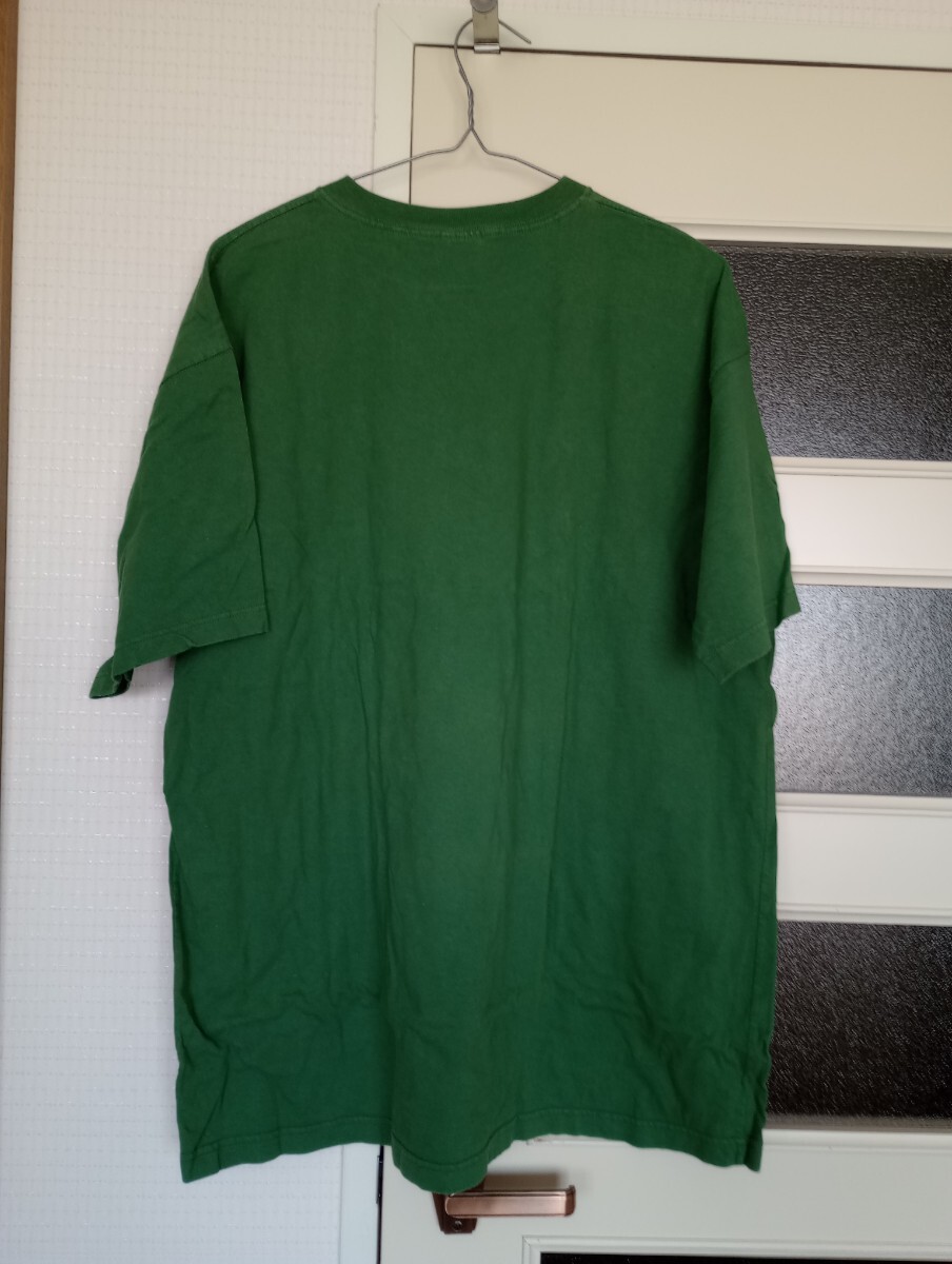 アメリカ古着 90s 90年代 ヴィンテージ オールドギャップ gap Tシャツ 無地 緑の画像3