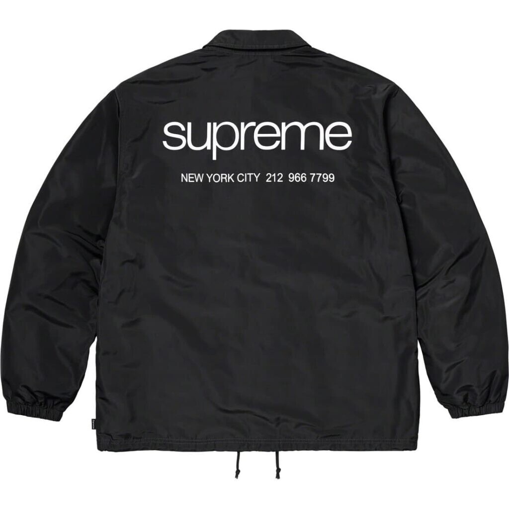 Supreme Nyc Coaches Jacket Black L　サイズ シュプリーム ニューヨーク コーチジャケット ブラック 黒　Large　黒　23aw 美品_画像3