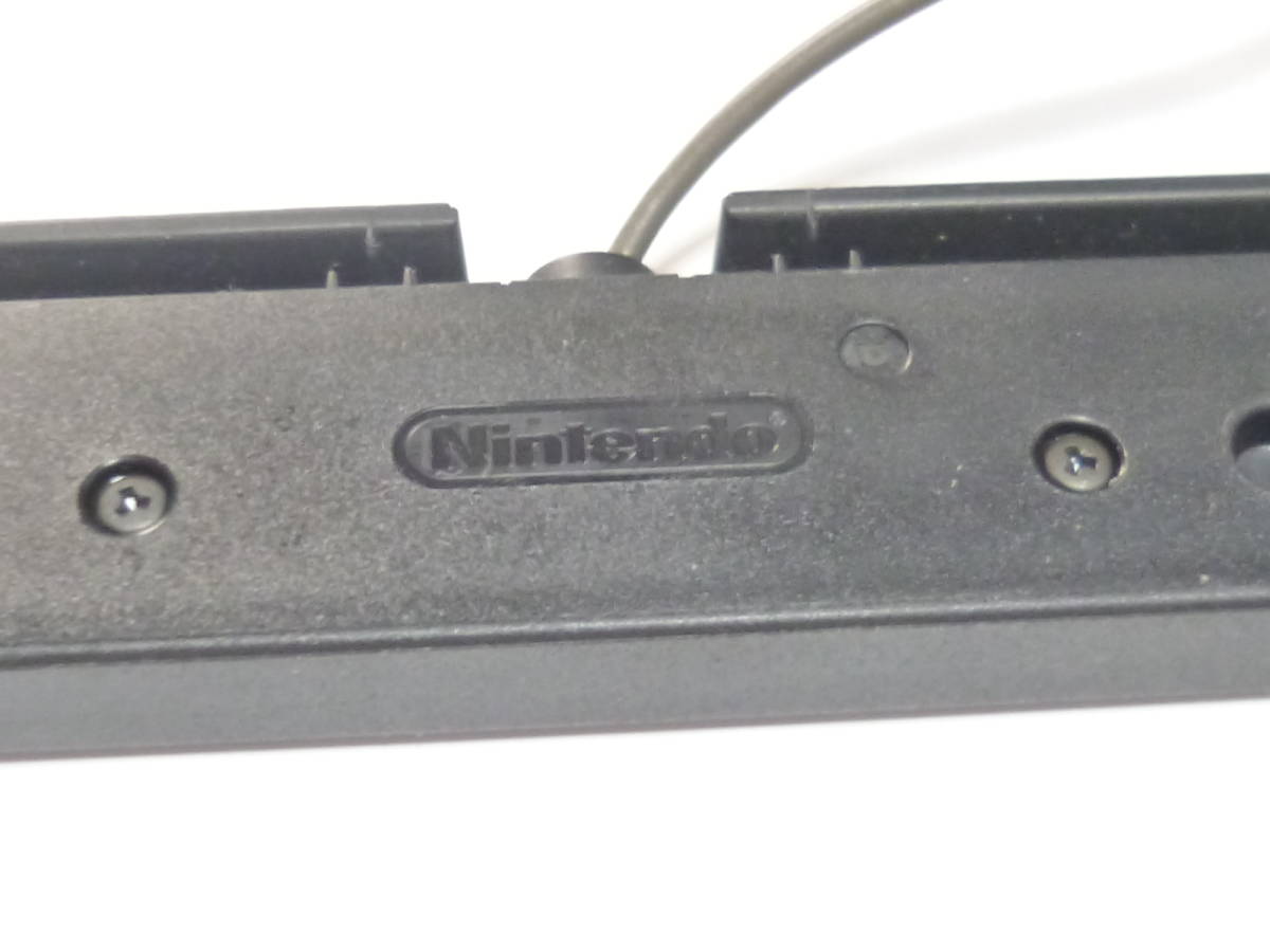 S077【送料無料 即日発送 動作確認済】Wii WiiU対応 センサーバー ブラック 黒RVL-004 動作確認済 純正 台付き NINTENDOの画像4