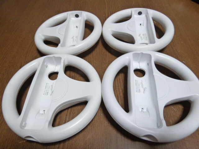 HD025[ same day shipping free shipping ]Wii steering wheel 4 piece set ( operation verification settled ) steering gear 