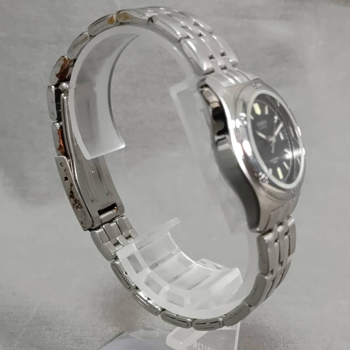 564/23　GJ60566　CASIO　QUARTZ　LTP-1213　3針　カレンダー　シルバーカラー×ブラック　レディース　稼働　腕時計　カシオ_画像4