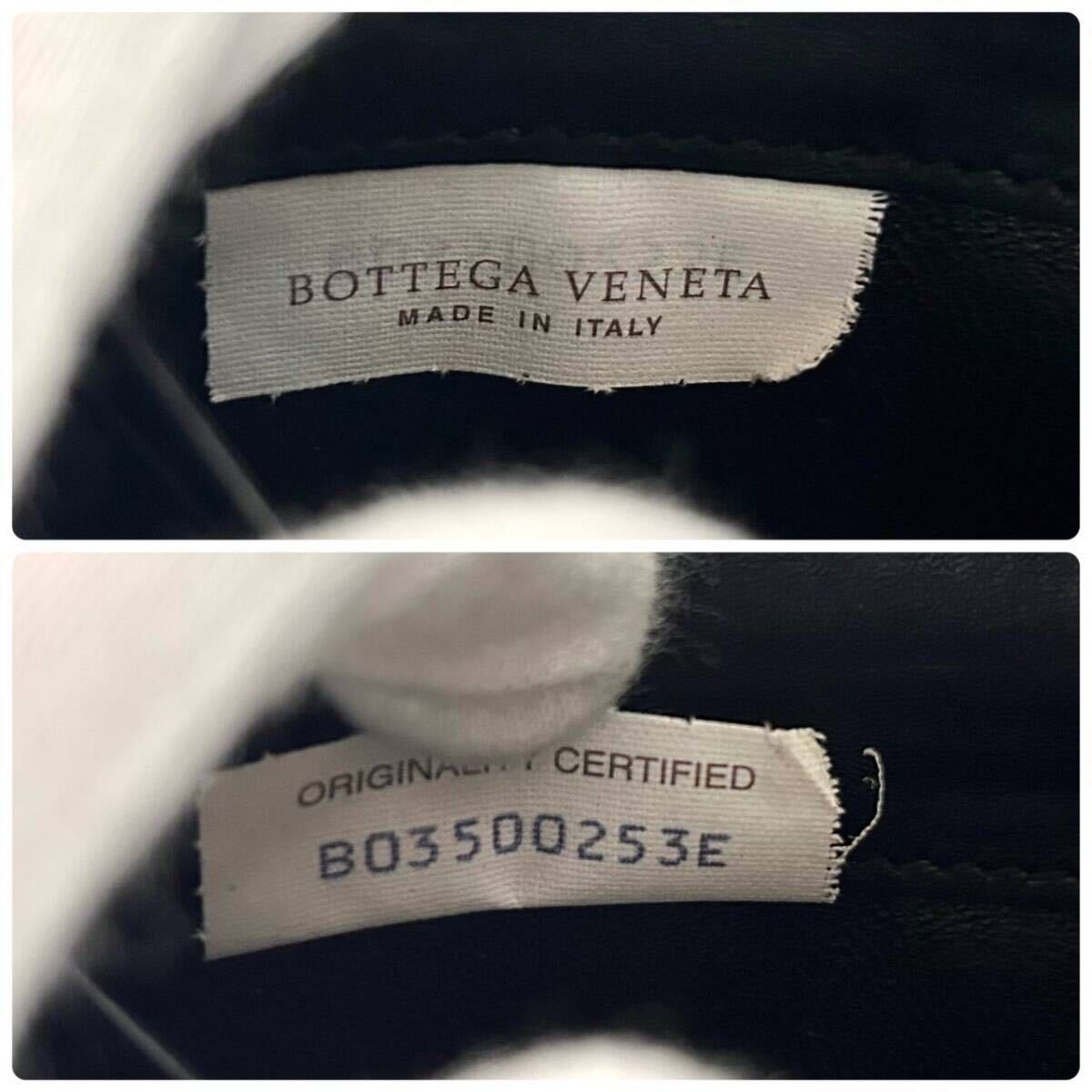 ★【極美品！希少！】 BOTTEGA VENETA ボッテガヴェネタ イントレチャート 長財布 ラウンドファスナー　ブラック　定価7.8万 111_画像9