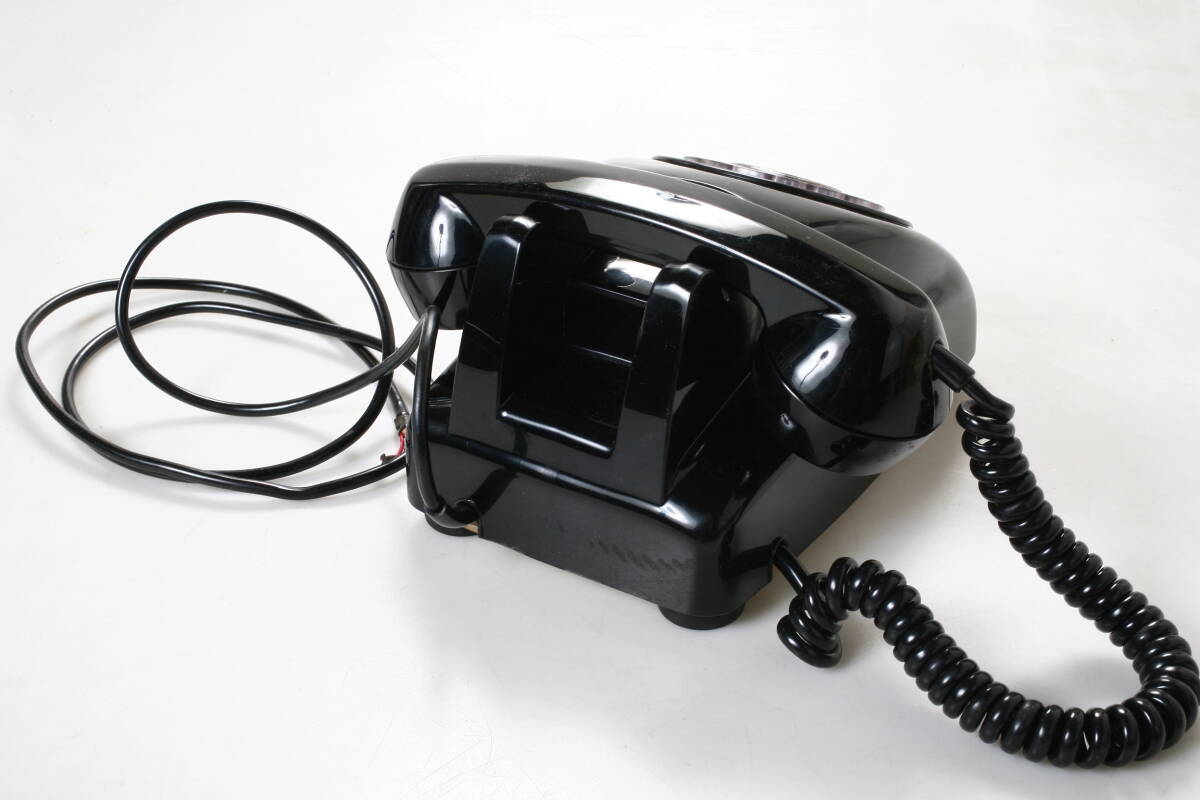 黒電話 600-A2 ダイヤル式 日本電信電話公社 昭和 レトロ アンティーク 美品級の画像3