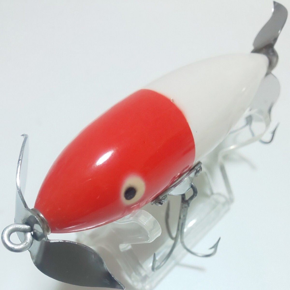 ヘドン ウンデッドスプーク 吹き目 カリペラ レッドヘッド HEDDON WOUNDED SPOOK RH オールドルアー １円～の画像1