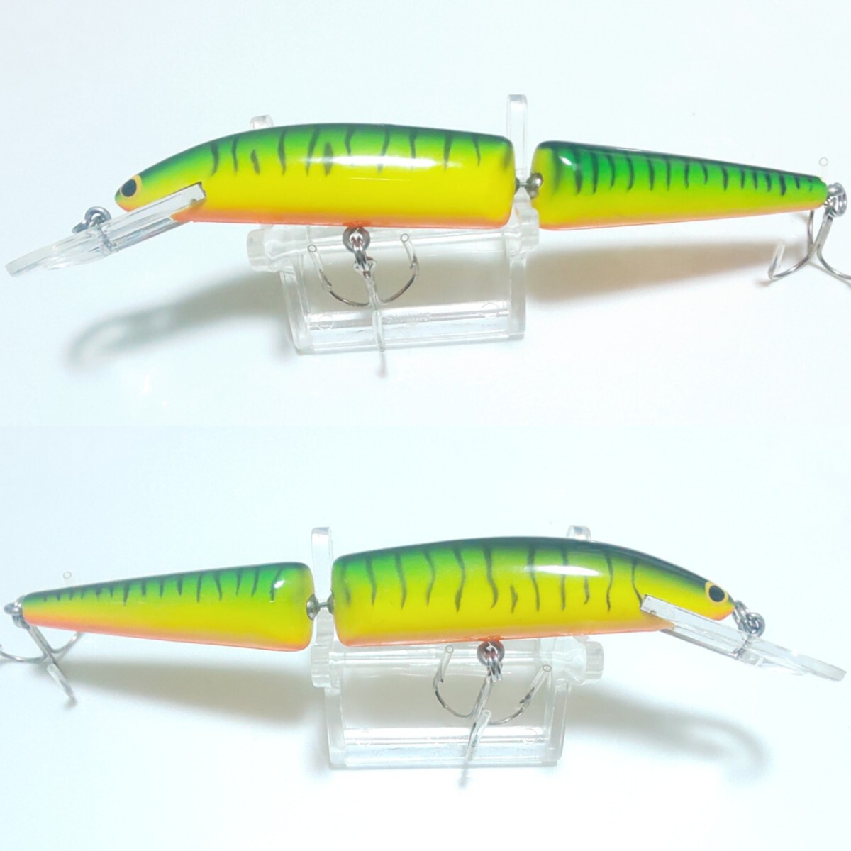 バグリー スイベルヒップ バングオー 5インチ ホットタイガー OLD bagley's Bang-o-lure #5 ジョイントミノー オールドルアー １円～_画像8