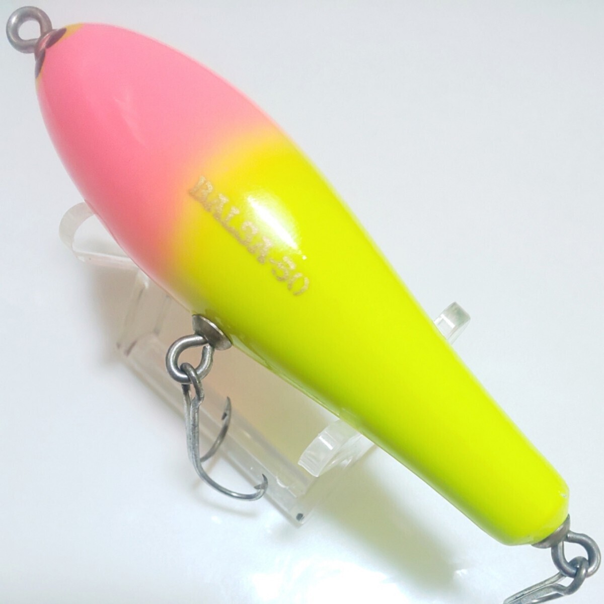  Balsa 50 big Rush War car * Or. original pink head BALSA50 Big Lush Walker Zaurus Old lure 1 jpy ~