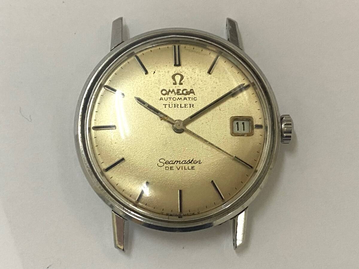 ♪ 1円～ OMEGA オメガ チューラー シーマスター デビル トリプルネーム 自動巻き メンズ 時計 稼働 ジャンク_画像1