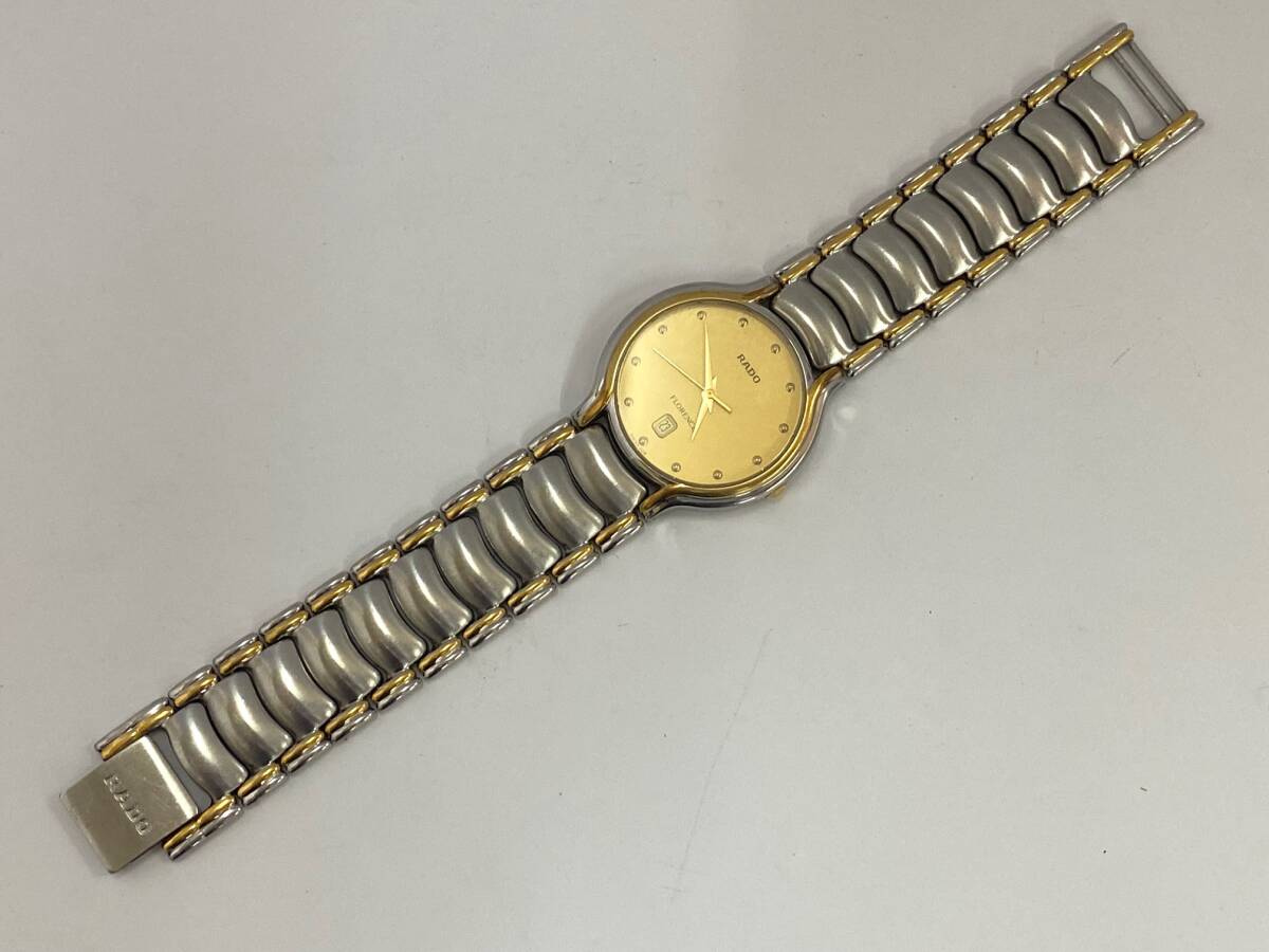 RADO ラド― FLORENCE フローレンス デイト クォーツ メンズ 腕時計 129.3644.4 ジャンクの画像5