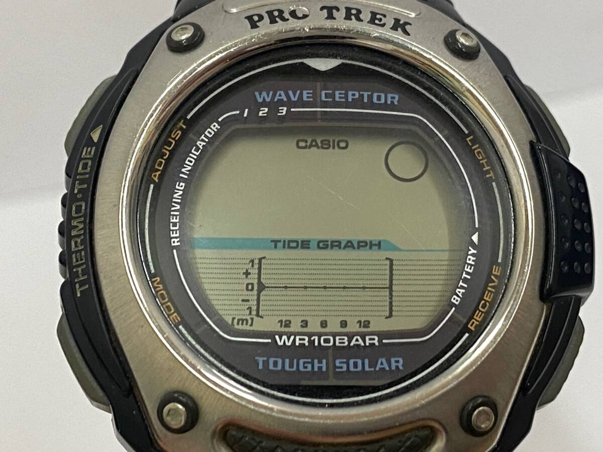 CASIO カシオ PRO TREK プロトレック タフソーラー メンズ 腕時計 PRW-200J ジャンク_画像9
