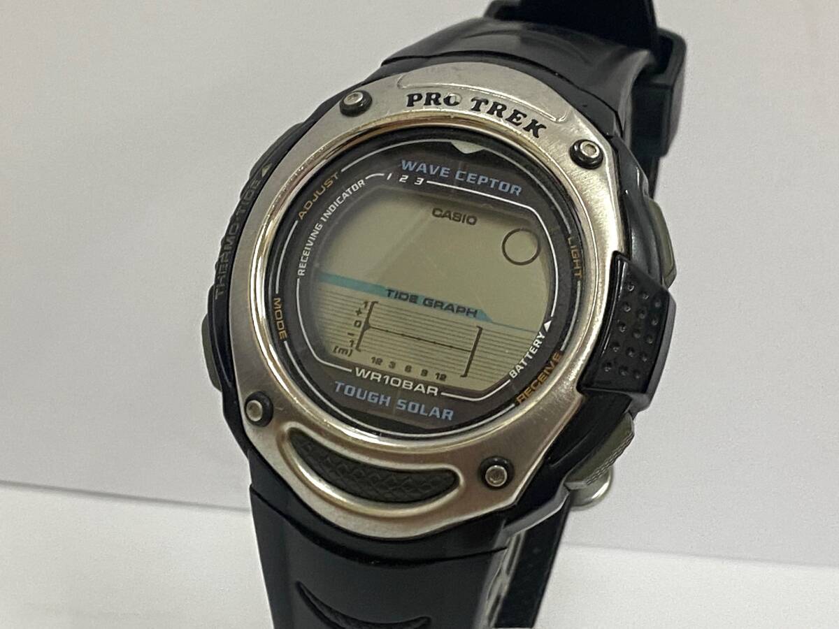 CASIO カシオ PRO TREK プロトレック タフソーラー メンズ 腕時計 PRW-200J ジャンク_画像1