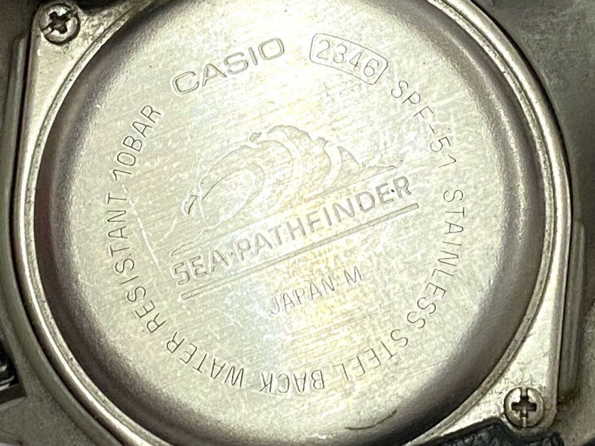 CASIO カシオ SEA-PATHFINDER シーパスファインダー クォーツ メンズ 腕時計 SPF-50 SPF-51 ジャンク 2本まとめての画像4