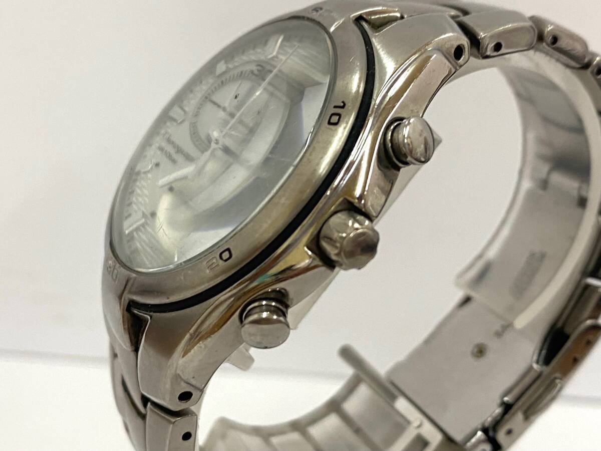 CITIZEN シチズン Eco-Drive エコドライブ クロノグラフ チタン ソーラー メンズ 腕時計 H570-S030757 ジャンク の画像2