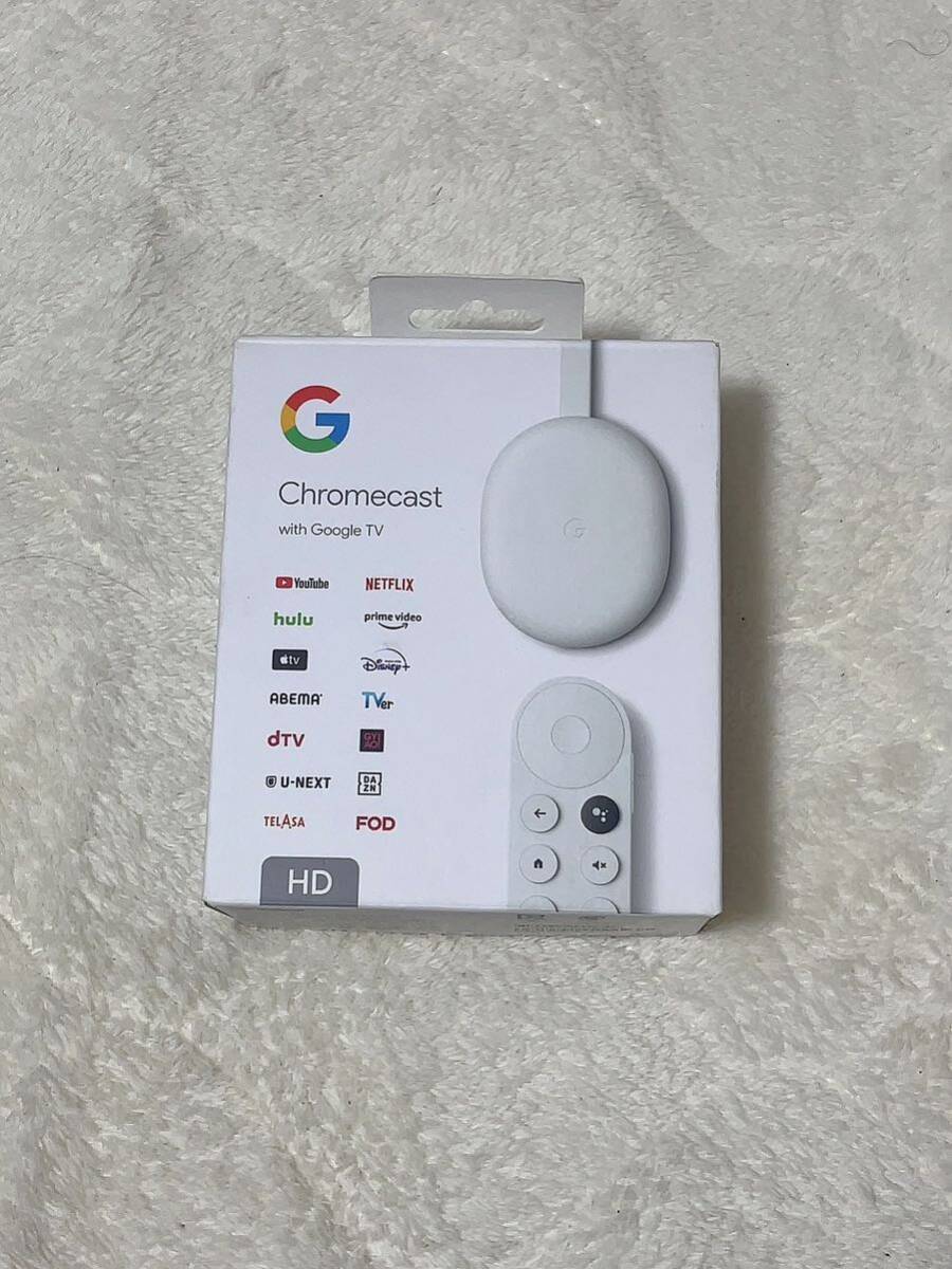Google Chromecast with TV HD グーグル GA03131-JP クロームキャスト Snow ストリーミング の画像1