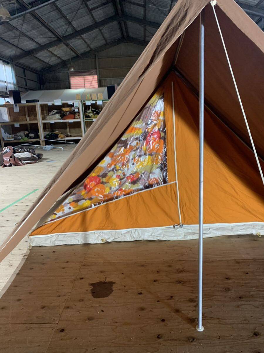 MARECHAL マルシャル フランス製　A型テント　mesange　シジュウカラ　ヴィンテージ　レトロ　コットンテント_画像2