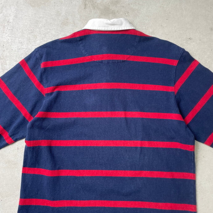 Polo by Ralph Lauren ポロバイラルフローレン ボーダー ラガーシャツ メンズS レディース_画像9