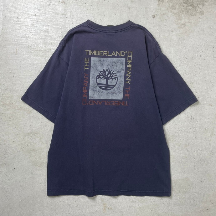 90年代 Timberland ティンバーランド ロゴプリント Tシャツ メンズM_画像1
