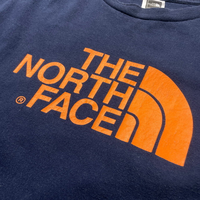 THE NORTH FACE ザ ノースフェイス フロントロゴ プリントTシャツ メンズL相当_画像3