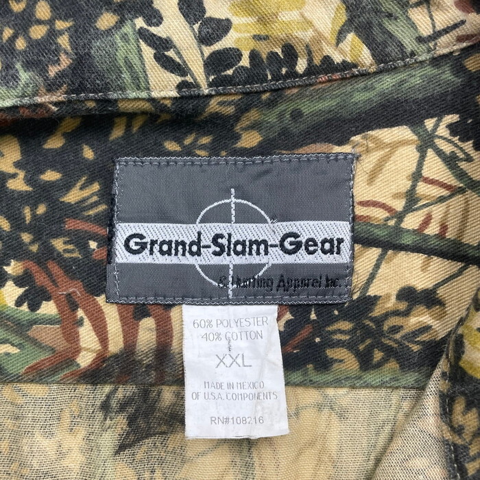 00年代 Grand-Slam-Gear 長袖シャツ 迷彩 リアルツリー メンズ2XL_画像5