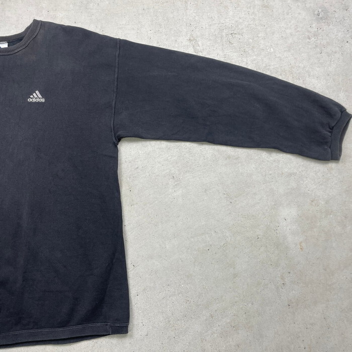 90年代 USA製 adidas アディダス スウェットシャツ パフォーマンスロゴ メンズ2XL相当_画像5