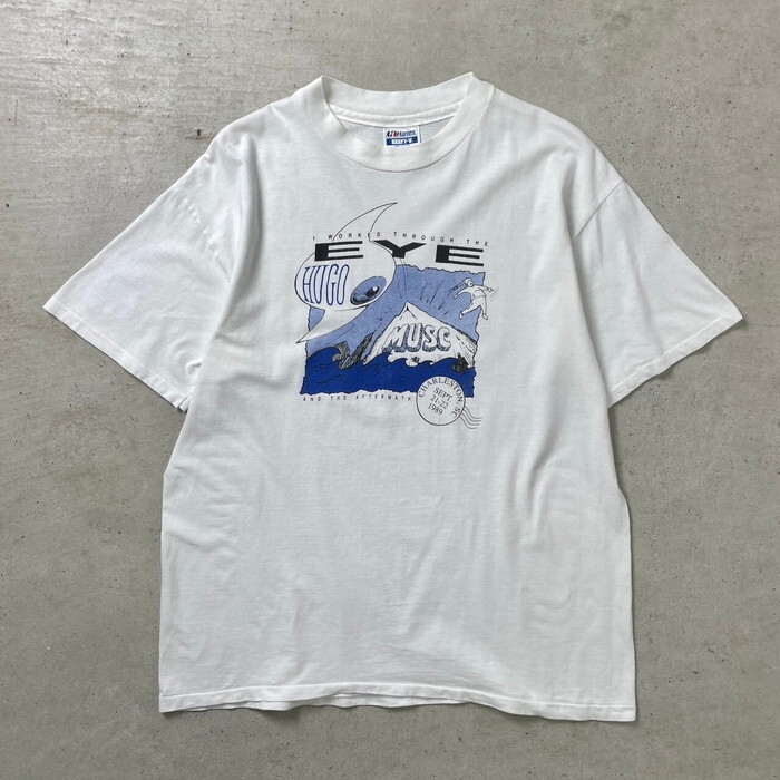80年代 USA製 Hanes アドバタイジング プリントTシャツ EYE メンズXLの画像1