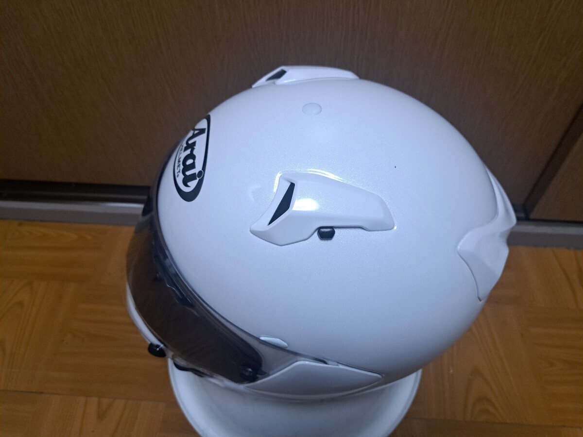 Arai XD 57-58cm 予備シールド付 ヘルメット フルフェイス スモーク アライ 57.58cm_画像6