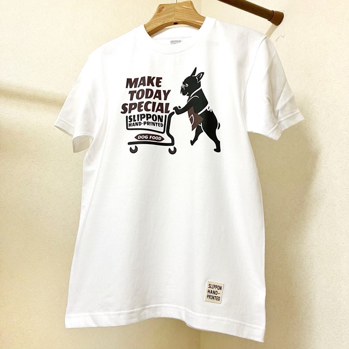 ２枚セット　自由への疾走 Mサイズ、ショッピングカートLサイズ　Tシャツ　フレンチブルドッグ　犬　