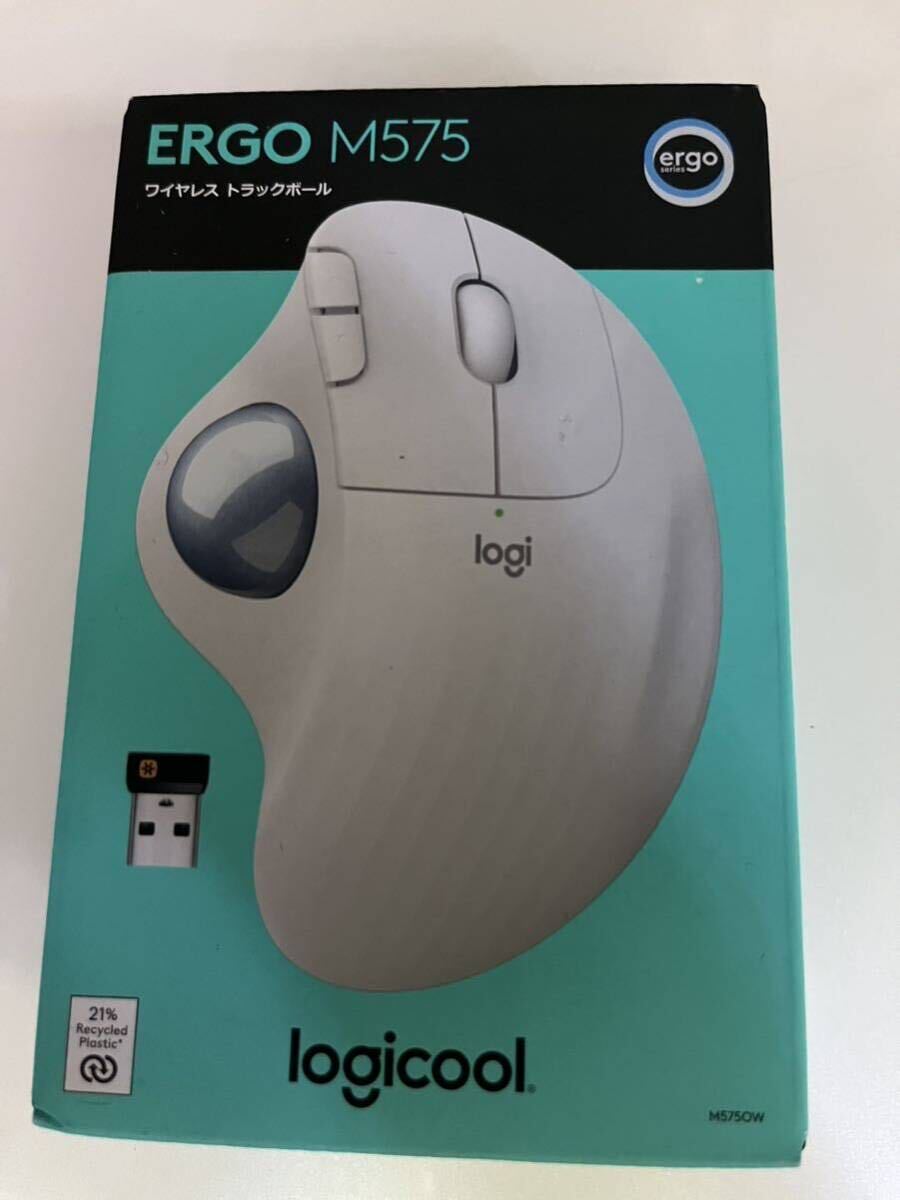 ロジクール マウス ERGOトラックボール グラファイト 光学式 5ボタン Bluetooth・USB(ワイヤレス) M575OWオフホワイトの画像1