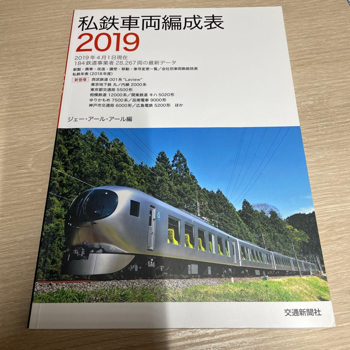 私鉄車両編成表　２０１９ ジェー・アール・アール／編