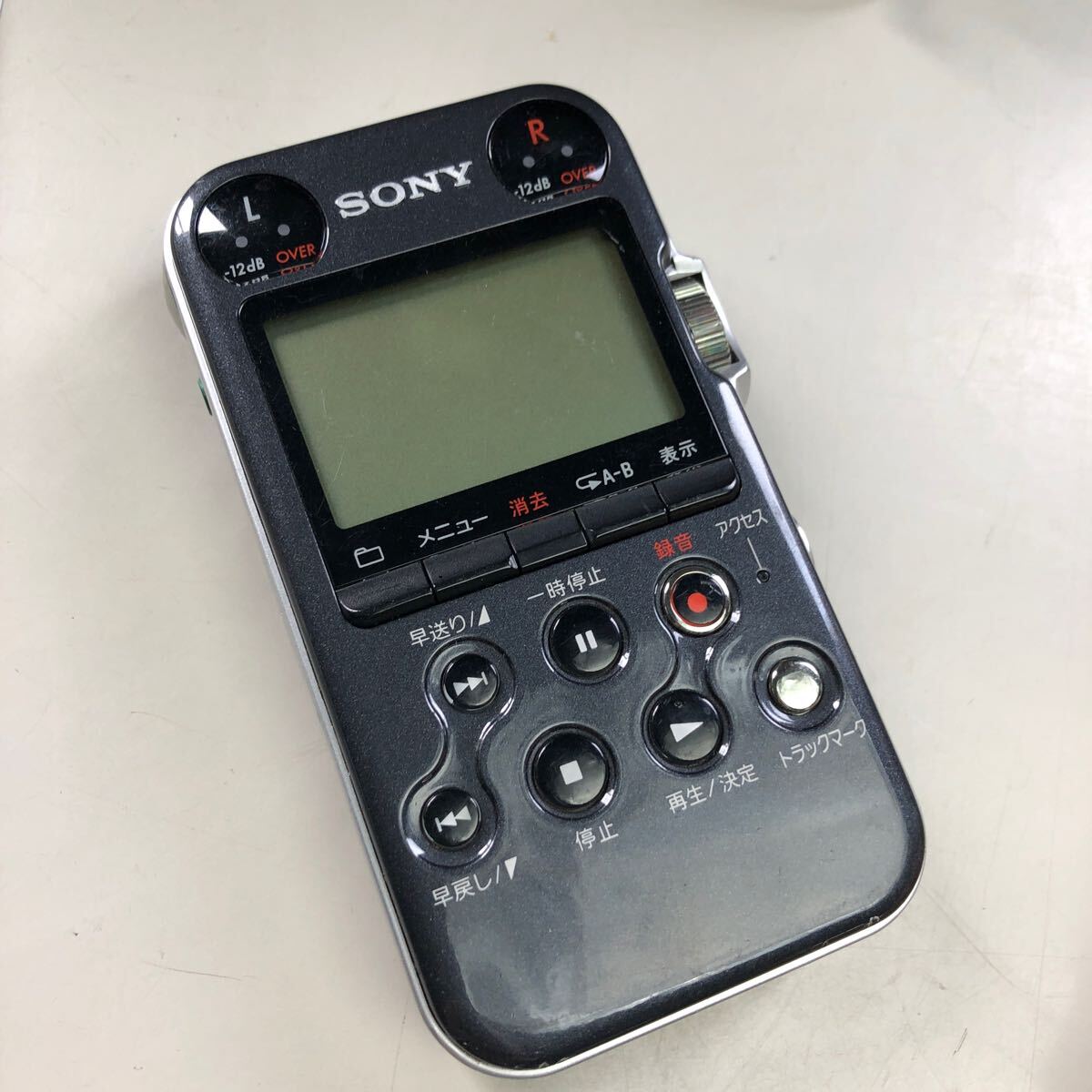 SONY ソニー リニアPCMレコーダー ICレコーダー PCM-M10 ブラック　レトロ　レコーダー　通電確認済み　CD-ROM W-0411-19