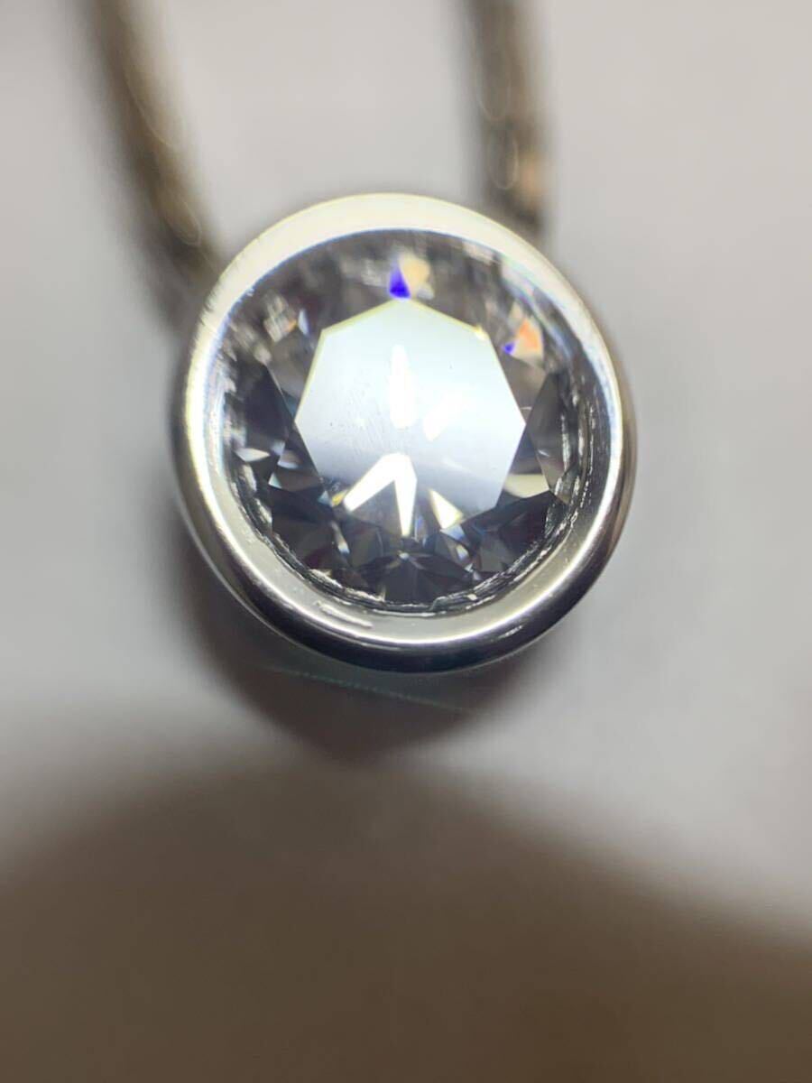 5977 鑑定書付 ダイヤモンド ネックレス 1.06ct Pt850 一粒 の画像4