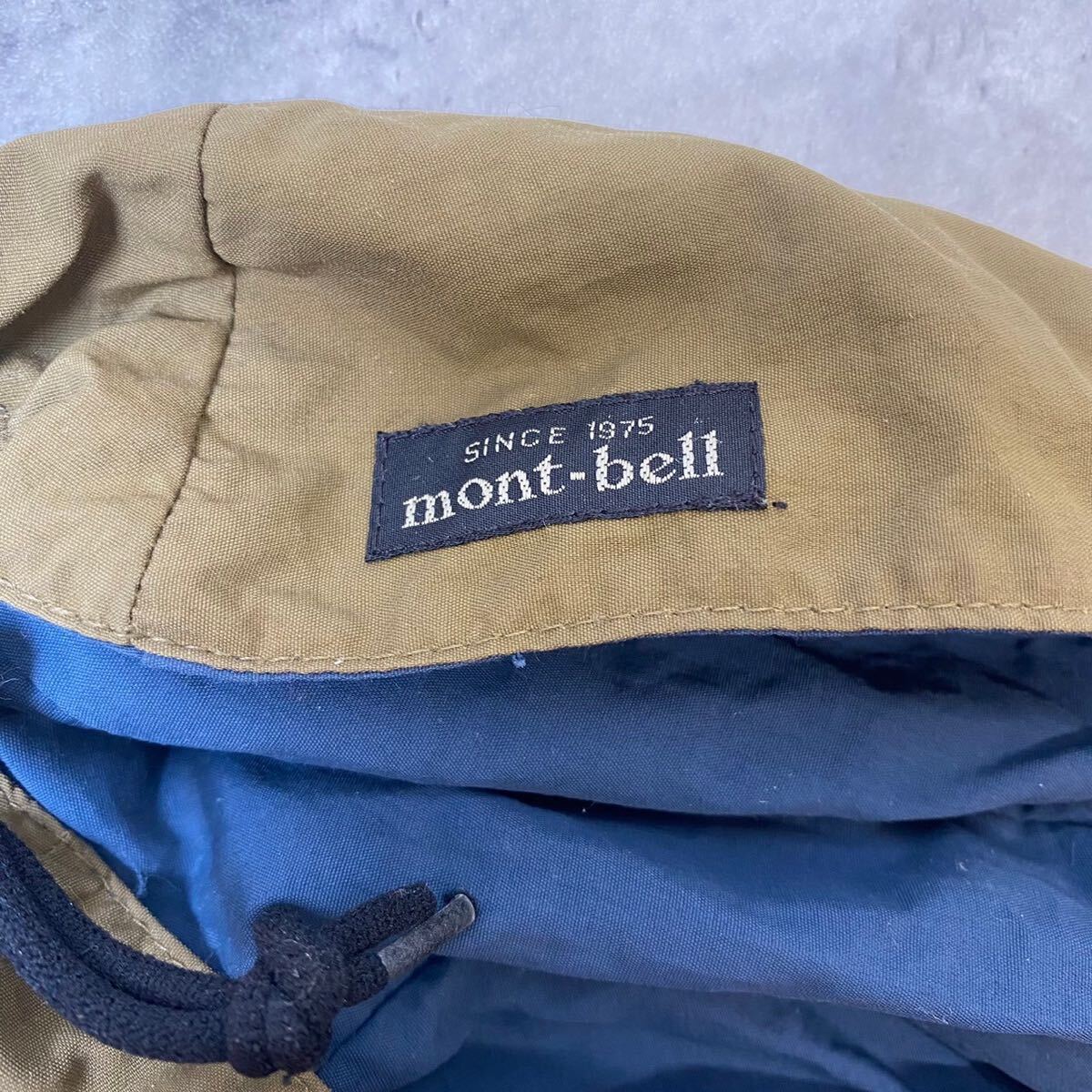 mont-bell モンベル　バードビルキャップ　リバーシブル　帽子 キャップ　カーキ系　紺　メンズ　G103_画像4
